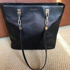 Henri Bendel Rare black leather Soho tote bag